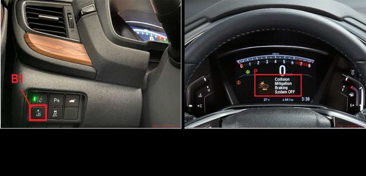 Hướng dẫn tắt Hệ thống phanh giảm thiểu va chạm CMBS trên xe Honda