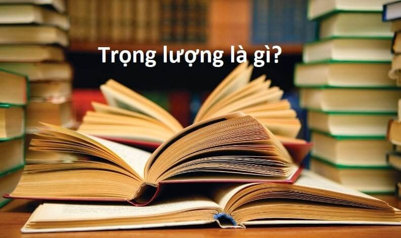 Minh họa khái niệm trọng lượng và lực hấp dẫn