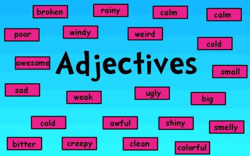 Exemples d'adjectifs en anglais