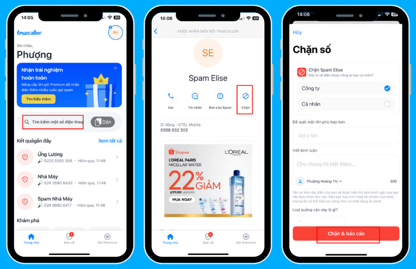 Chặn số điện thoại 0818 trên Truecaller để tránh bị làm phiền bởi các cuộc gọi không mong muốn