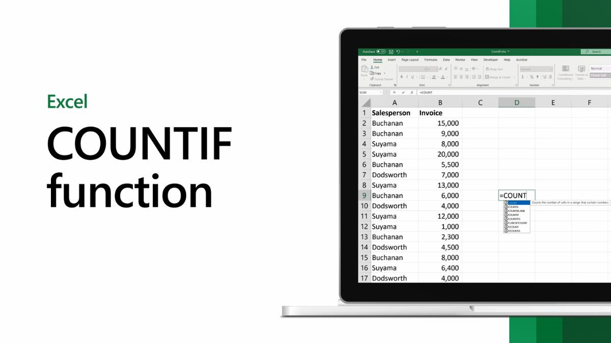 Công dụng của hàm COUNTIF trong Excel