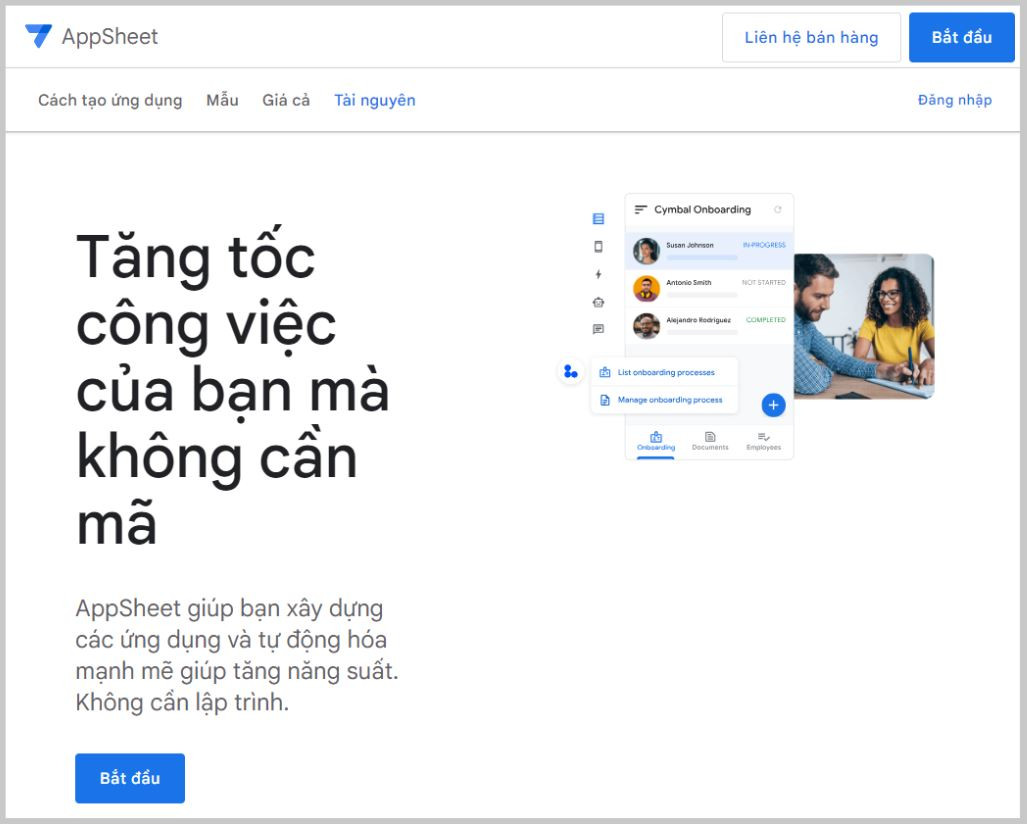 Hướng dẫn sử dụng Appsheet