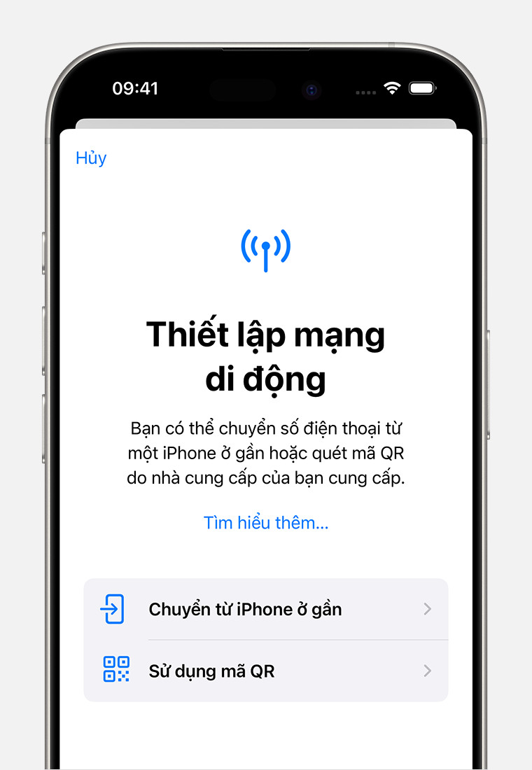 eSIM Trên iPhone