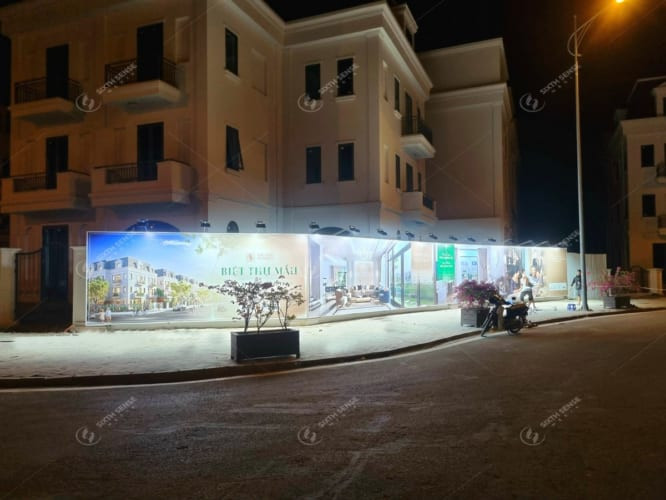 Thi công hoarding quảng cáo khu biệt thự Solasta Mansion