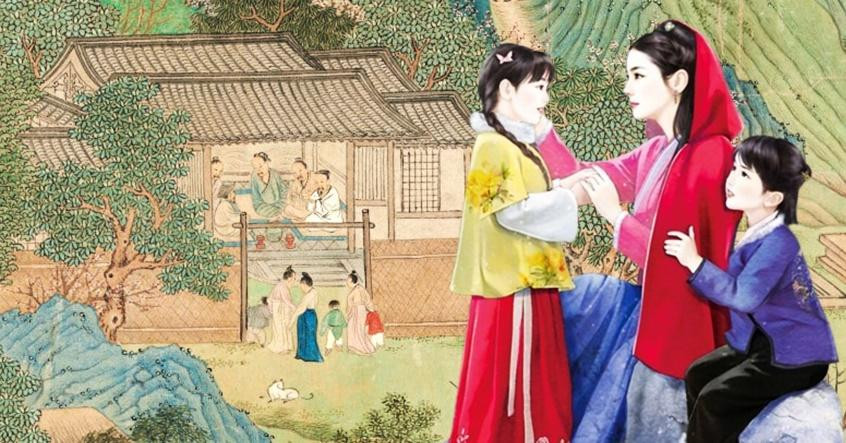 Ba anh em cùng nhau học tập, vui chơi