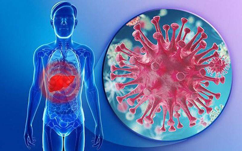 Hình ảnh xét nghiệm HBsAg dương tính, cho thấy virus viêm gan B đang hiện diện trong cơ thể