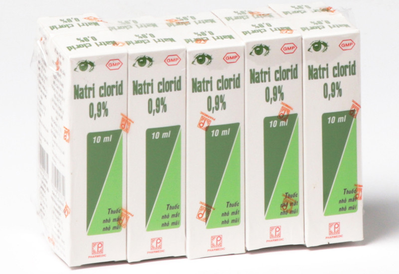 Dung dịch nước muối sinh lý NaCl 0.9% dùng để rửa vết thương, vệ sinh mũi họng