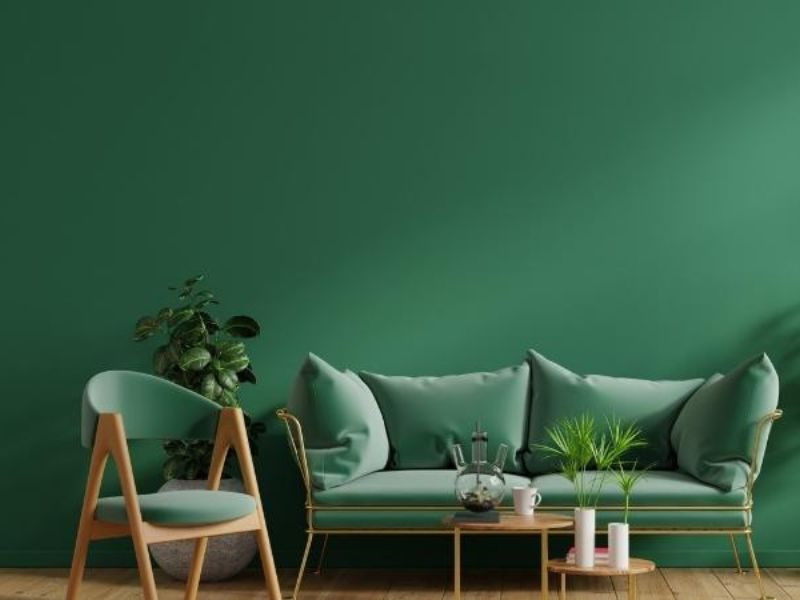 Màu xanh lục trong trang trí nội thất tạo cảm giác thư thái và gần gũi với thiên nhiên