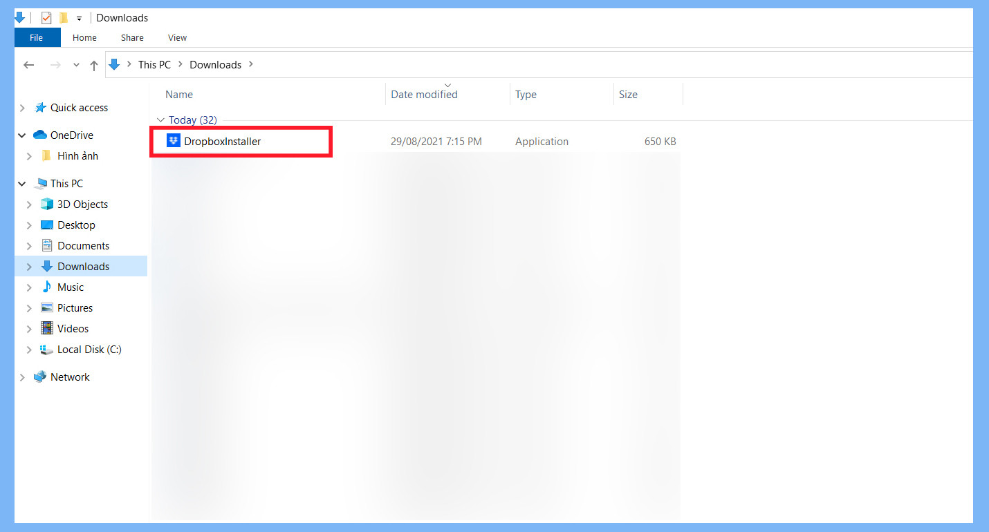 Tải ứng dụng Dropbox về máy tính