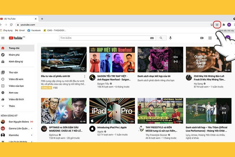 Lưu Bookmark Trên Chrome