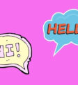 Hình ảnh một người đàn ông lịch sự đang bắt tay và chào hỏi "Hello".