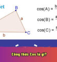 Công thức cosin, cách tính cosin và giá trị cosin của các góc đặc biệt