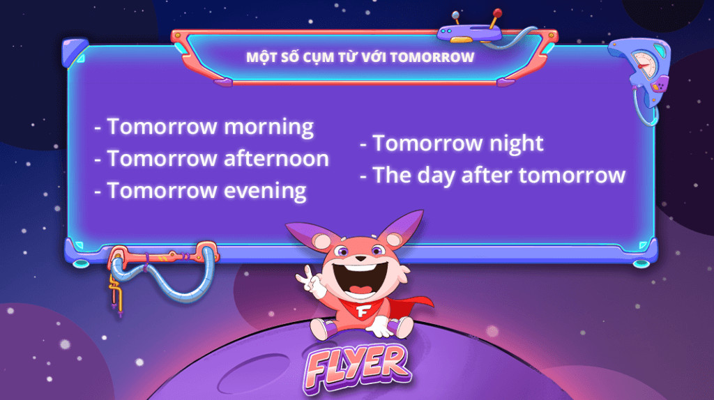 Common phrases with tomorrow