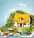 Bếp tràn ngập ánh sáng tự nhiên giúp tăng dương khí