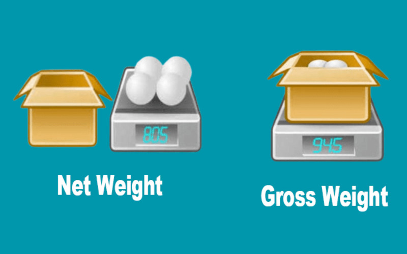 So sánh Net Weight và Gross Weight