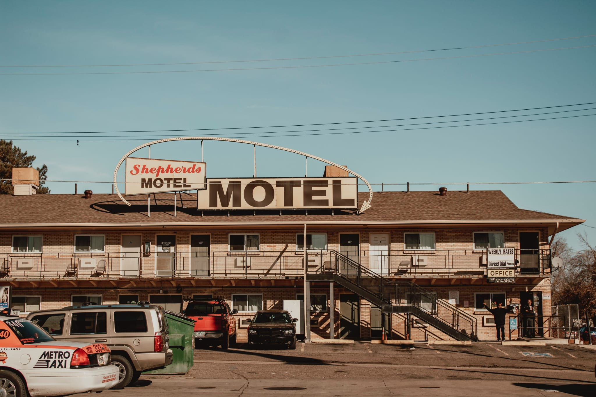 Motel Sign Along a Highway