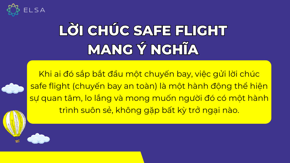 Lời Chúc Safe Flight Thể Hiện Sự Quan Tâm Sâu Sắc
