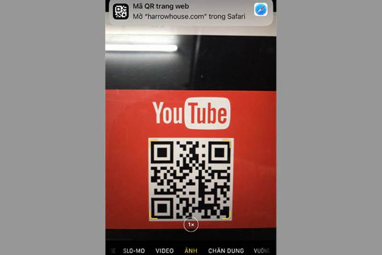 SỠdụng camera iPhone để quét QR Code