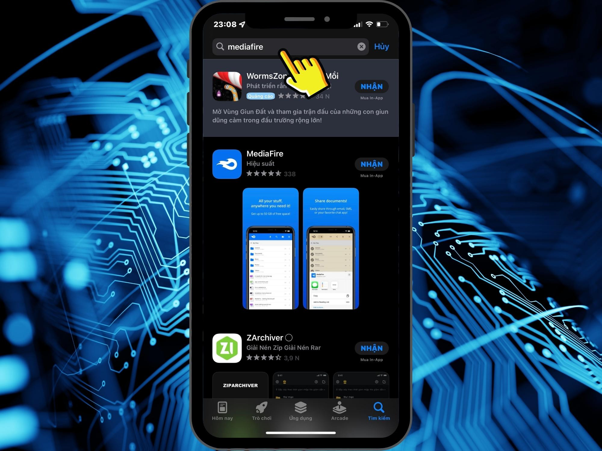 Ảnh chụp màn hình giao diện App Store trên iOS