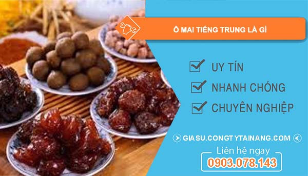 Ô mai ассорти trên bàn