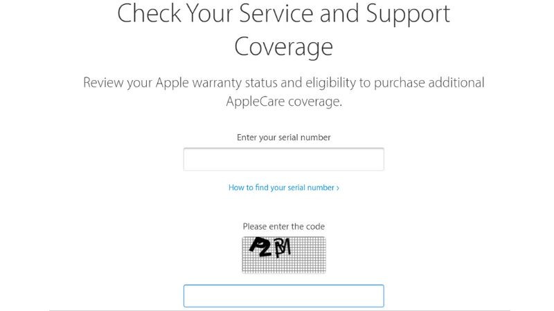 Kiểm tra số seri trên iPad, iPhone qua trang web - Bước 1