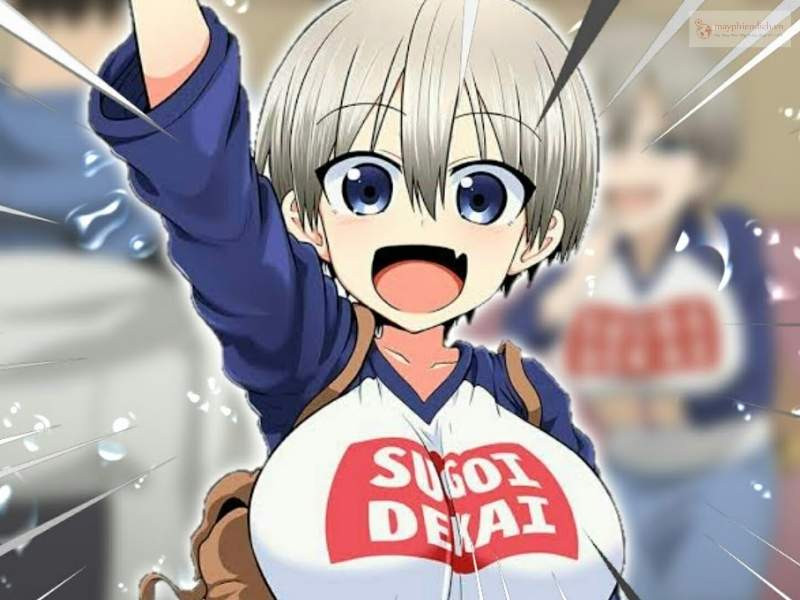 Sugoi Dekai: Áo phông in dòng chữ "Sugoi Dekai" nổi tiếng từ manga Uzaki-chan Wants to Hang Out