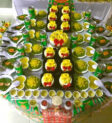 Mâm cúng thôi nôi đầy đủ lễ vật truyền thống thể hiện lòng thành kính