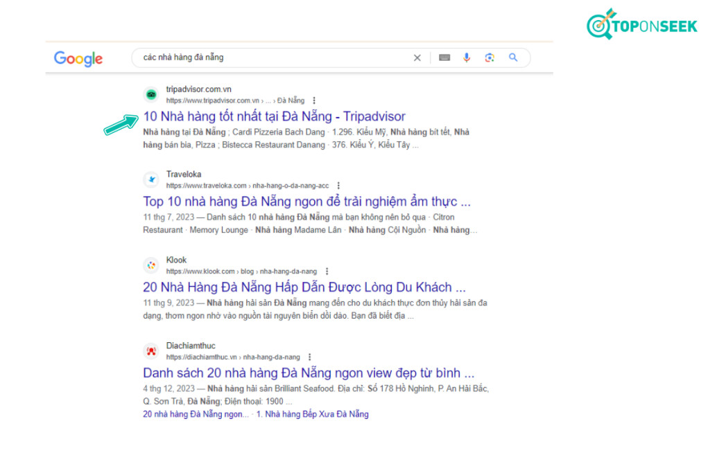 Sử dụng con số trong tiêu đề món ăn
