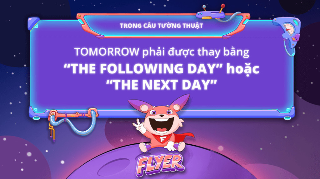 Tomorrow in reported speech