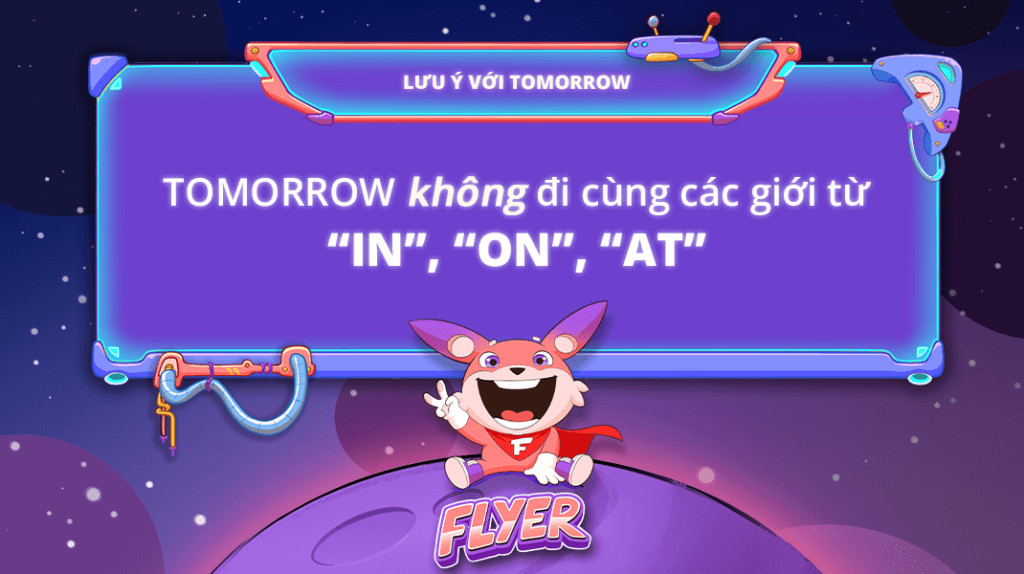 Tomorrow with prepositions of time