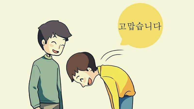 Cúi đầu cảm ơn trong văn hóa Hàn Quốc